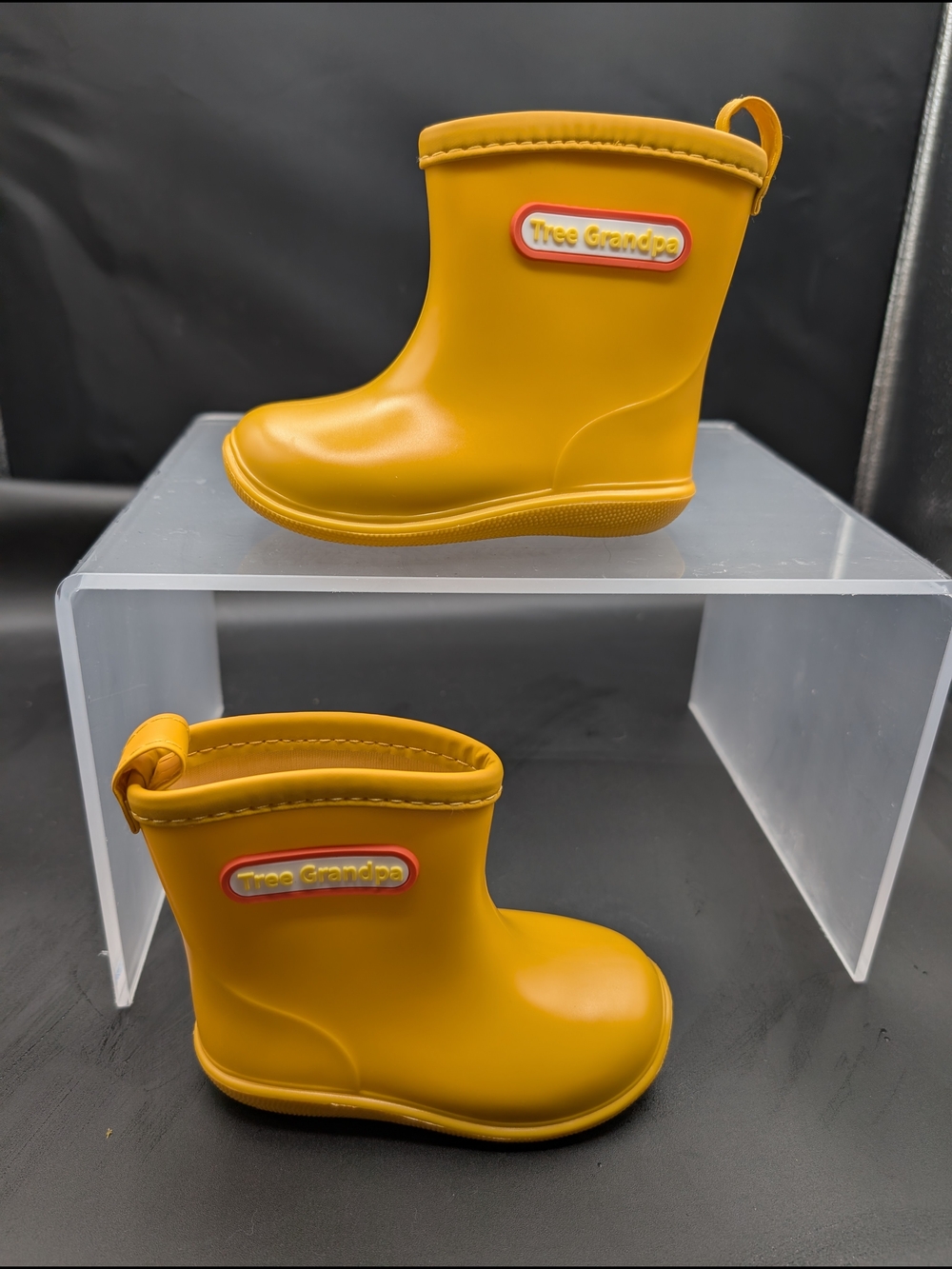 Kids' Mustard Yellow Rain & Snow Boots